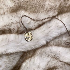 Adorable Owl Necklace on Rope